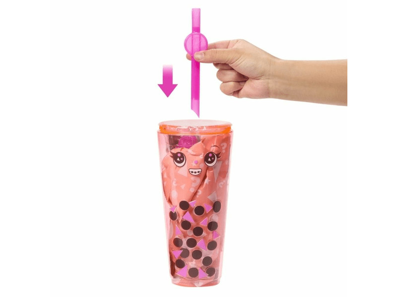 Barbie: Slime Reveal Bubi-Buli baba - narancssárga (HTJ22)