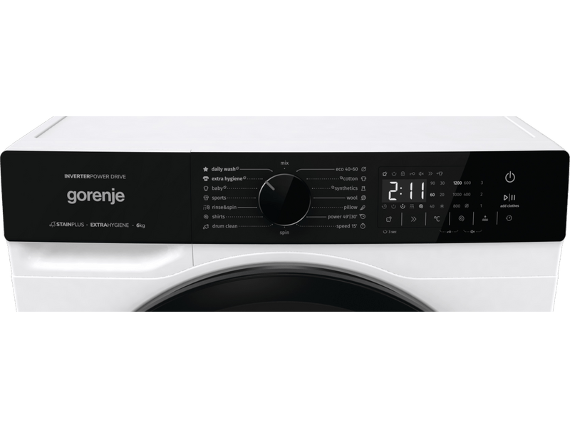 Gorenje WNHA62SASEU Elöltöltős keskeny mosógép