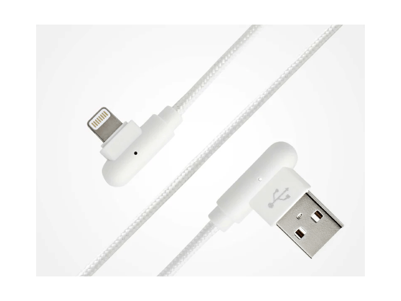 SBS 90° Lightning kábel, 1m, fehér (TECABLE90LIGK)
