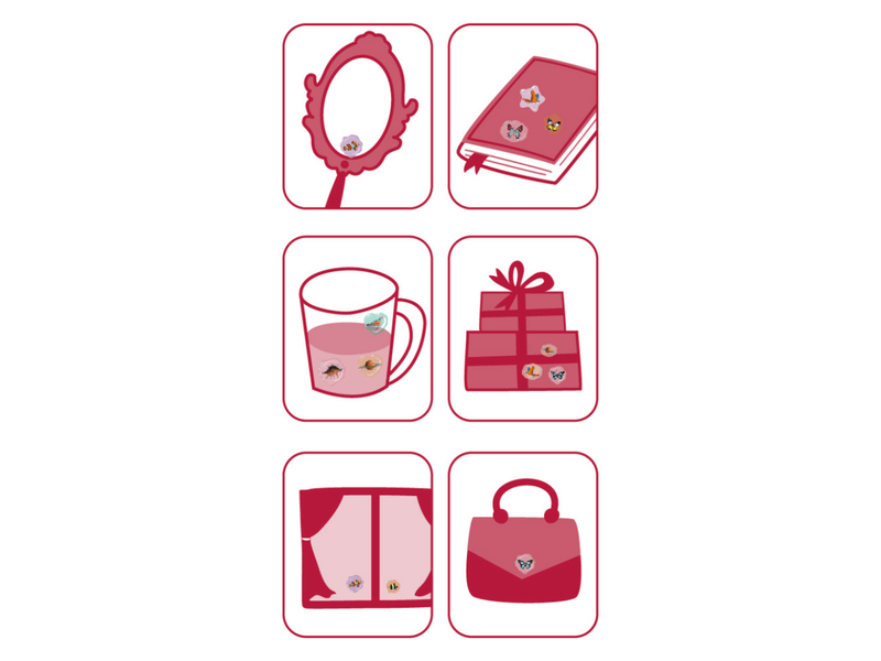 Avenir naljepnice za pečate od voska, insekti, 18 kom (CH232081)