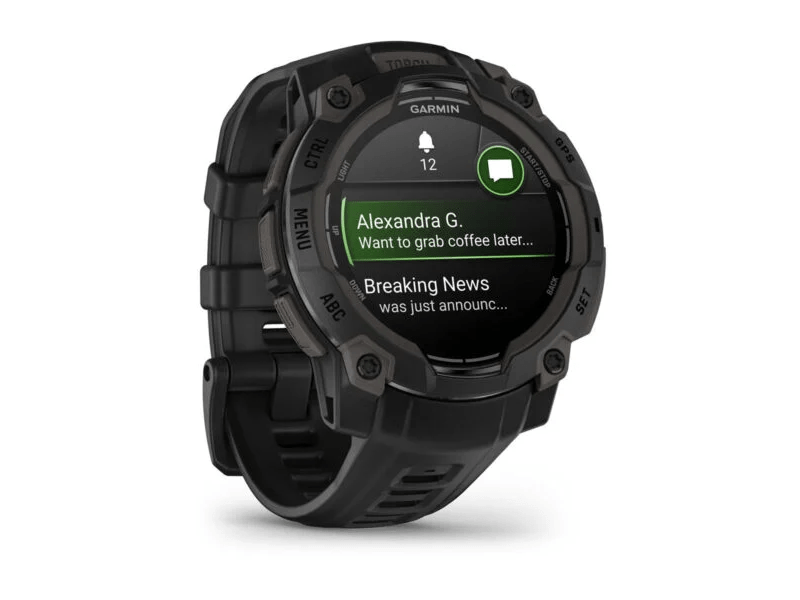 Garmin Instinct 3 AMOLED okosóra, 45mm, fekete (010-02936-00)