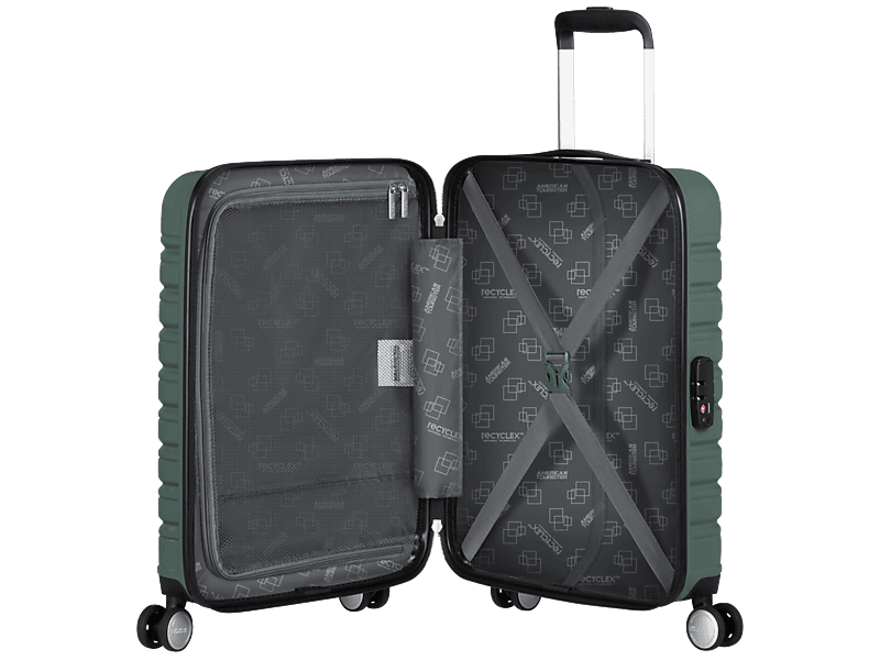 American Tourister Flashline Spinner kabin méretű bőrönd, 55cm, zöld (149767-1257)