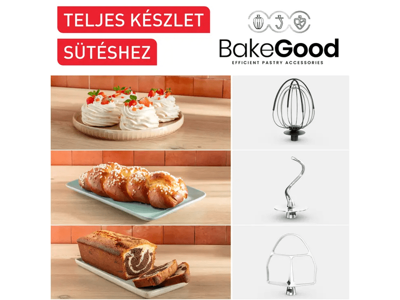 Bake partner konyhai robotgép,fekete