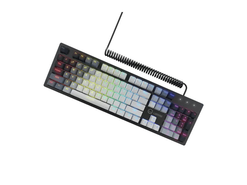 Lorgar Azar 514 Billentyűzet, US, fehér (LRG-GK514W-US)