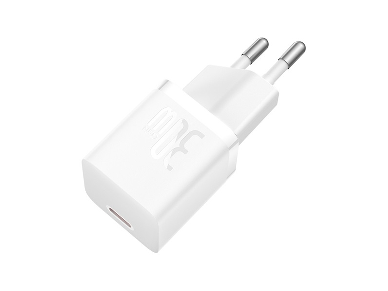 Baseus GaN5 Mini Hálózati gyorstöltő, fehér (CCGN070502)