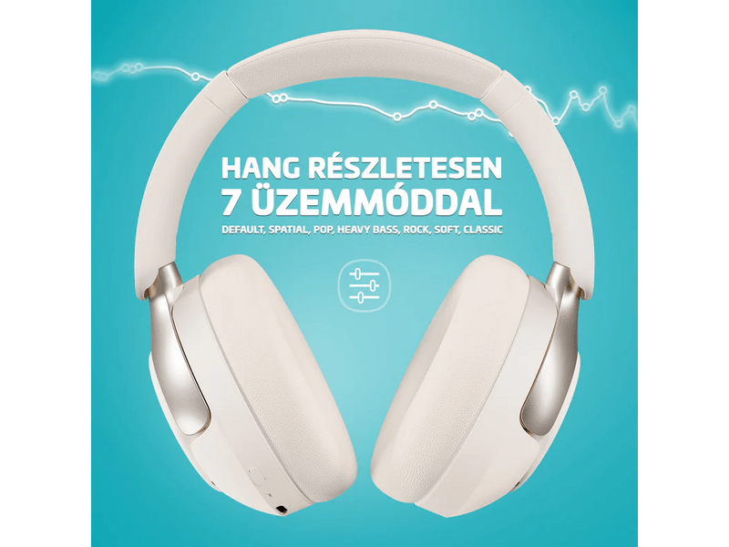 LAMAX HighComfort2 ANC Fejhallgató, fehér (LXOHMHIGC2AWA)