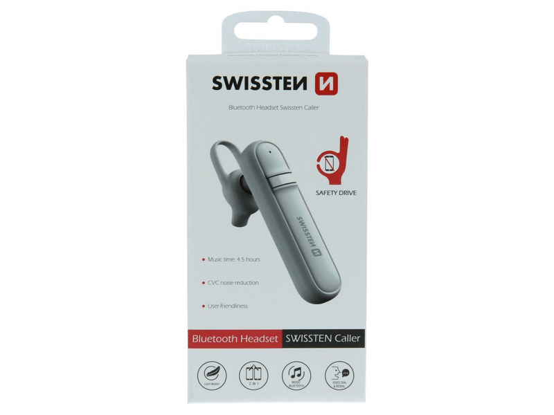 Swissten Caller Bluetooth headset, fehér (51104000)