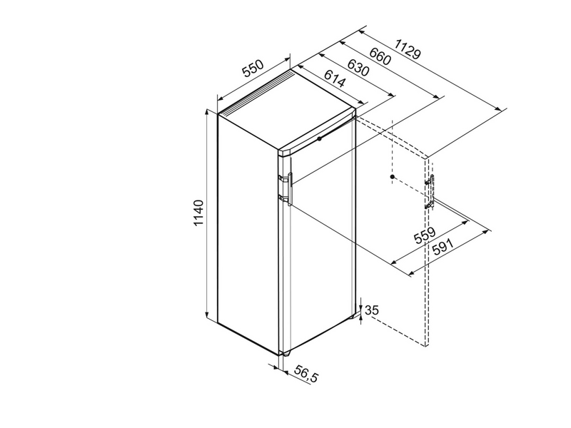 Liebherr KE230 Egyajtós Hűtőszekrény