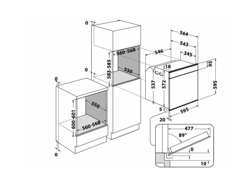 Whirlpool WLS8560AL Beépíthető indukciós főzőlap + Whirlpool AKZM 8480 IX Beépíthető sütő, inox