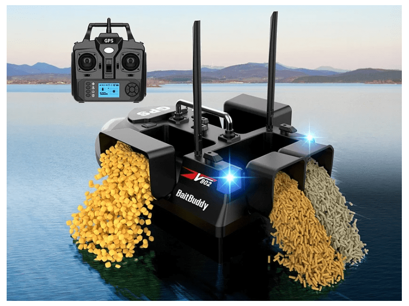Flytec V802 Pro 12000mah etetőhajó, fekete