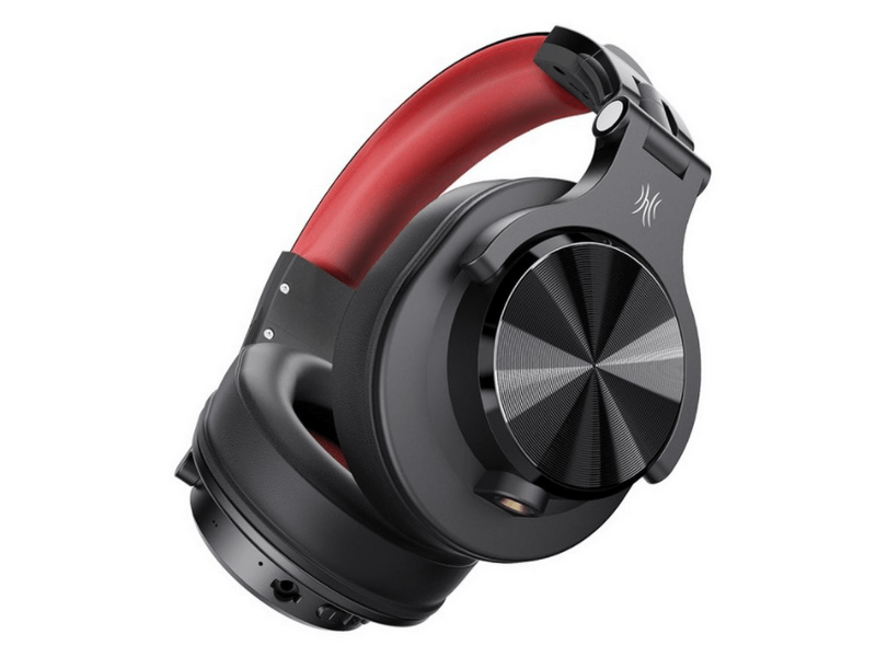 OneOdio A70-BR BT Bluetooth fejhallgató, fekete/piros