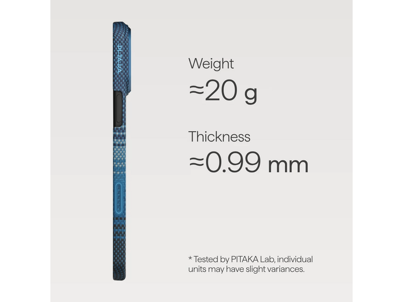 Pitaka Ultra-Slim iPhone 17 Pro Tok, Moonrise (KI1703MP)