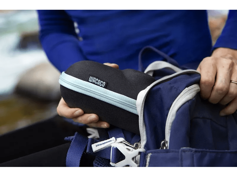 Wacaco Nanopresso hordozható kávéfőző őrölt kávéhoz, Jégkék + kemény védőtok