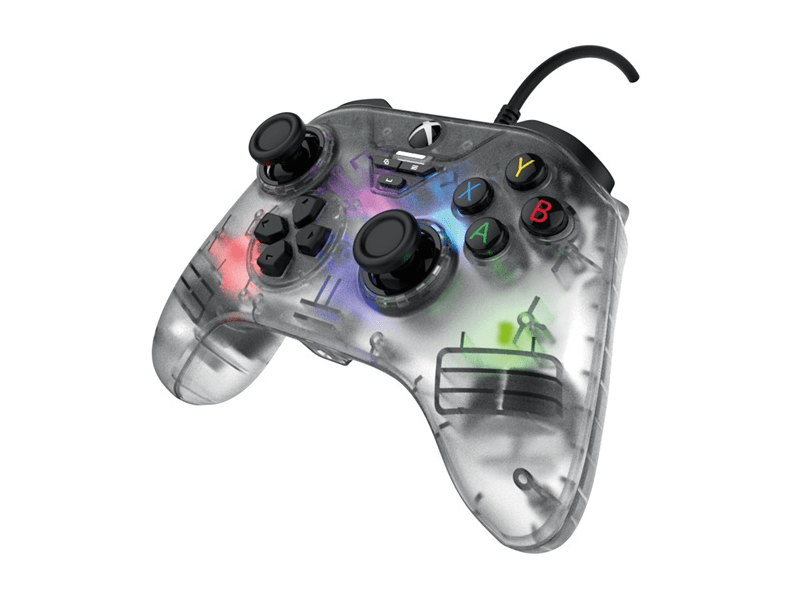 Snakebyte Xbox Series X vezetékes kontroller - átlátszó SB922350