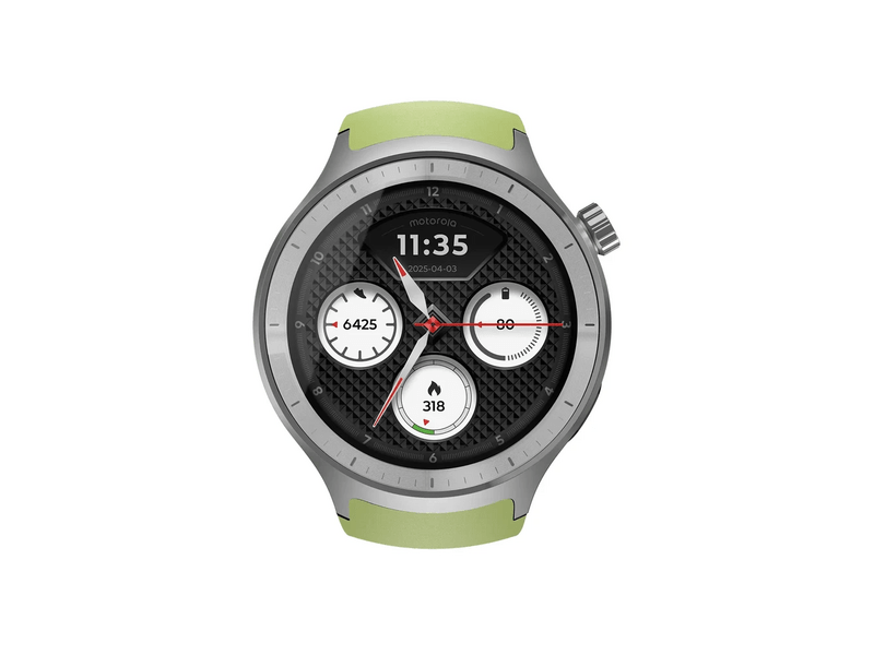 Motorola Moto Watch Okosóra, Ezüst/zöld (PG38C08264)