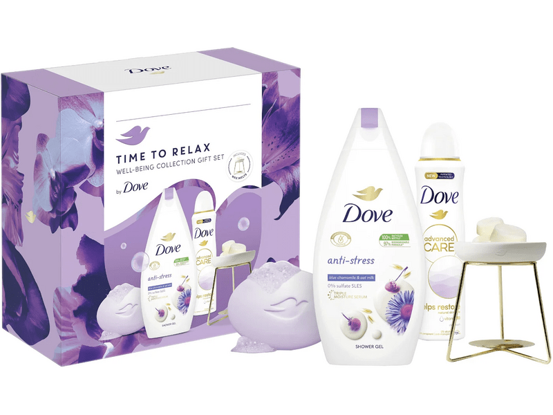 Dove Relaxing ajándékcsomag aromalámpával