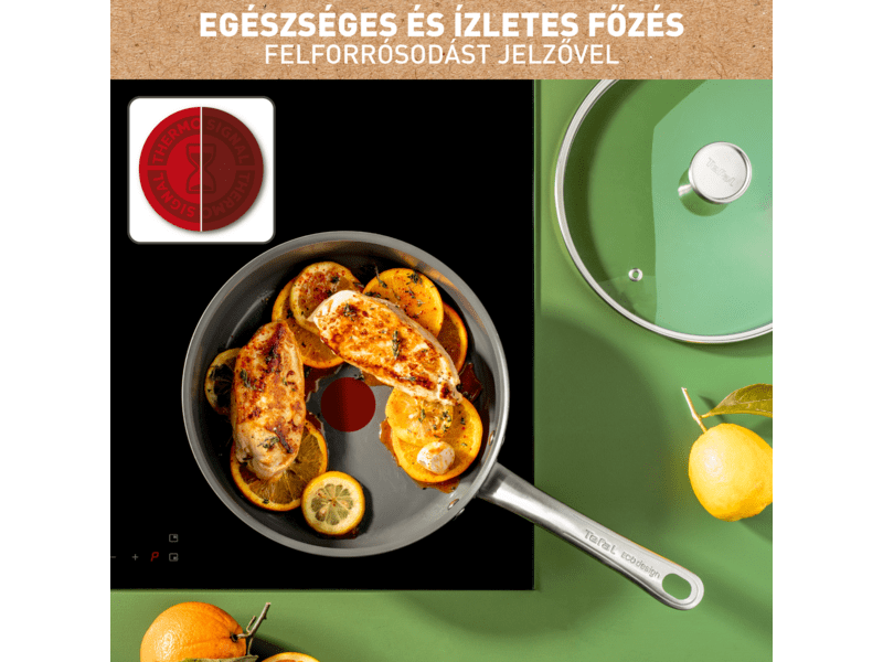 Tefal Renew+ C4243253 Mély serpenyő+fedő, 24 cm