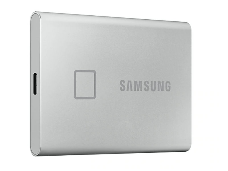 Samsung T7 Touch USB 3.2 1TB Hordozható SSD Ezüst (MU-PC1T0S)