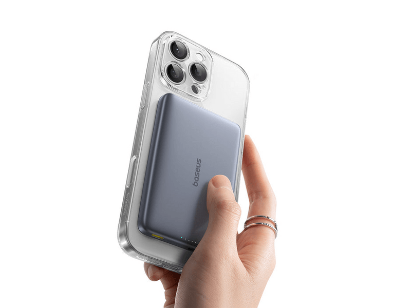 Baseus PicoGo Ultra-Slim Qi2 Magnetic Powerbank, szürke