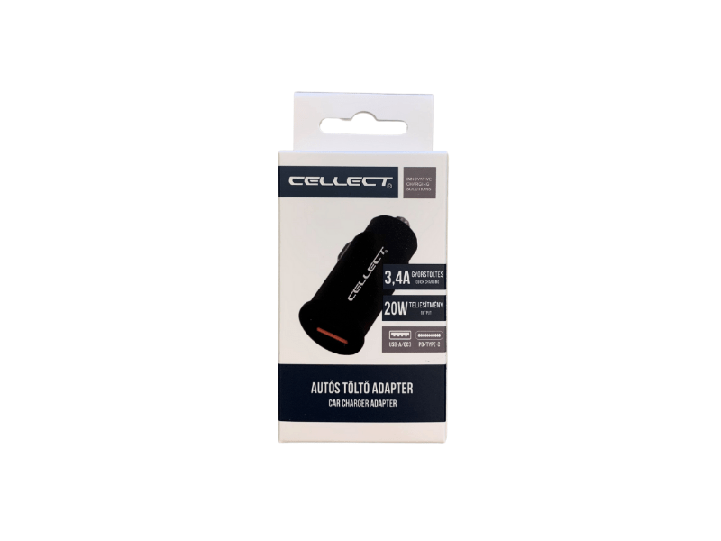 Cellect MPCB-PD20W-BK 20W Autós töltő adapter
