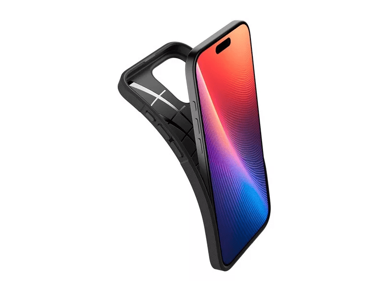 Spigen Apple iPhone 16 Pro Max Szilikon tok, fekete (ACS08023)