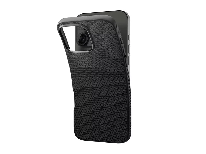 Spigen ACS08117 iPhone 16 Pro Szilikon tok, fekete