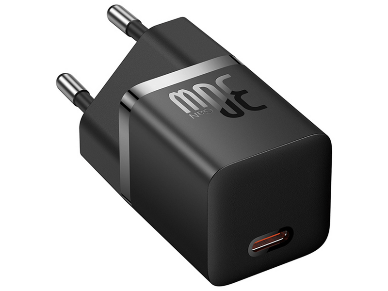 Baseus GaN5 Mini Hálózati gyorstöltő, fekete (CCGN070401)