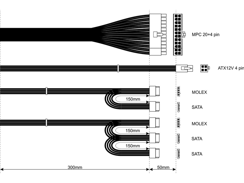 Akyga AK-B1-450 Tápegység, 450W