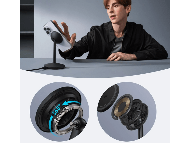 Anker A25X1H11 MagGo Vezeték nélküli töltő, fekete