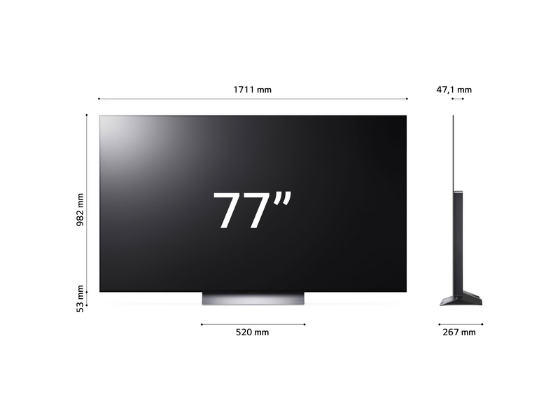 LG OLED77C31LA LED 77