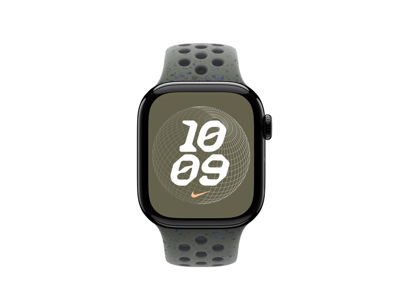 Apple Watch 42 mm-es cargo khaki Nike sportszíj, M/L (MYL03ZM/A)
