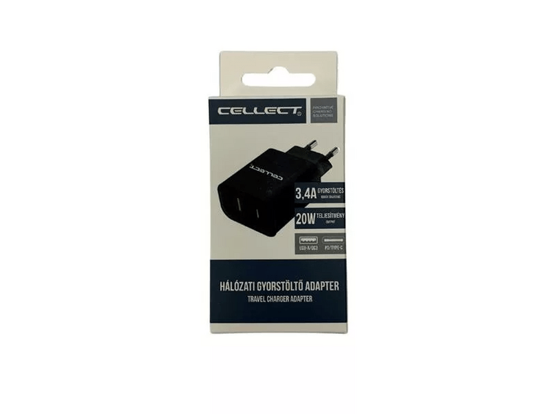 Cellect 20W Hálózati gyorstöltő adapter (MTCB-PD20W-BK)