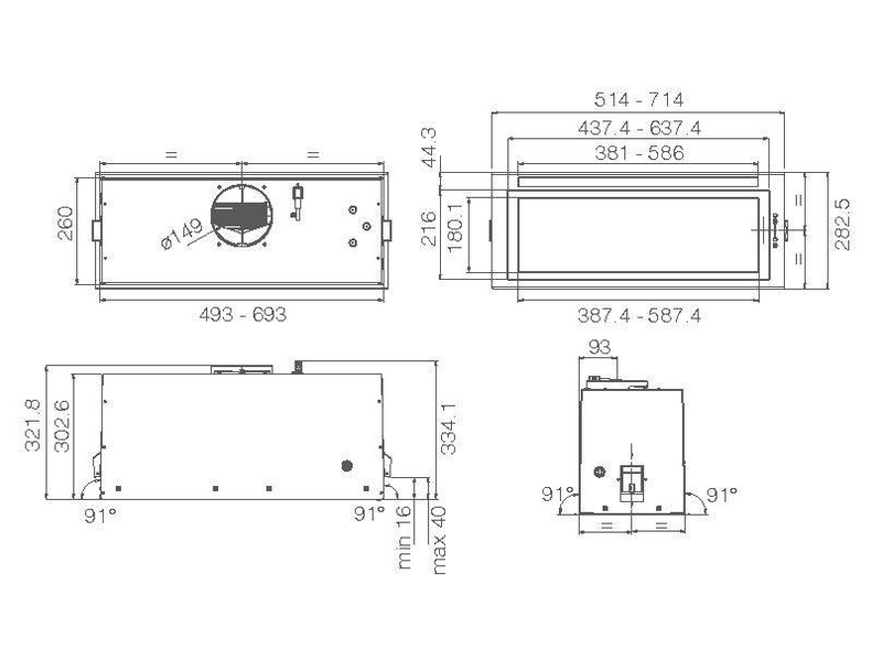 Elica LANE MBL/A/72 Páraelszívó (PRF0165834)