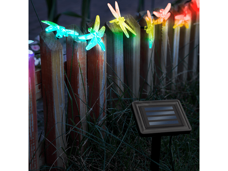 Garden of Eden LED szolár fényfüzér - szitakötő