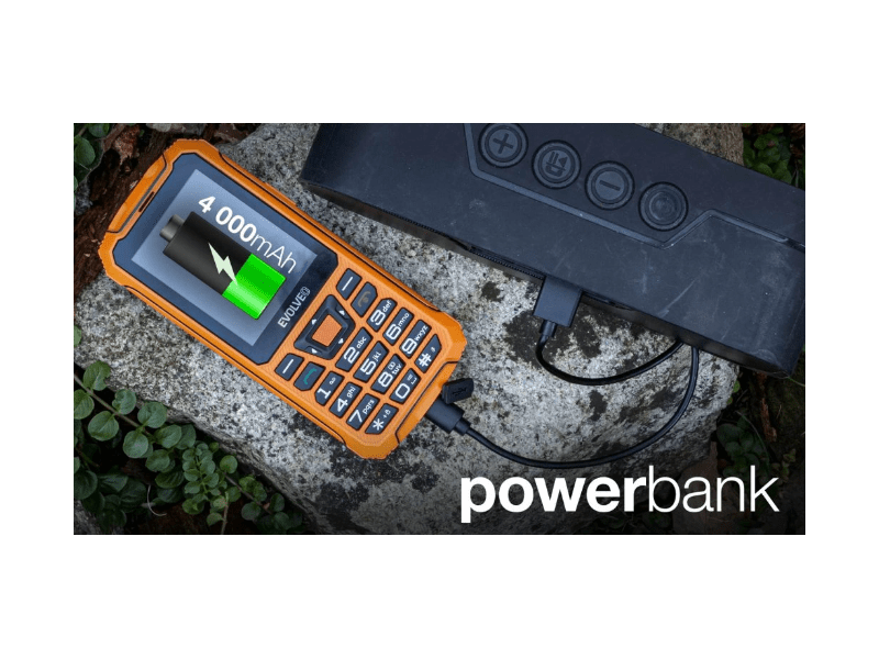 Evolveo StrongPhone Z6 Mobiltelefon, narancssárga (SGM SGP-Z6-OR)