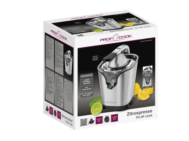 ProfiCook PC-ZP 1154 Citrusfacsaró, rozsdamentes acél