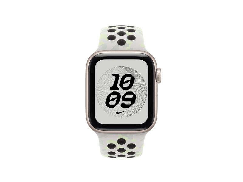 Apple Watch 40 mm‑es klasszikus fehér Nike sportszíj, M/L (MKT44ZM/A)