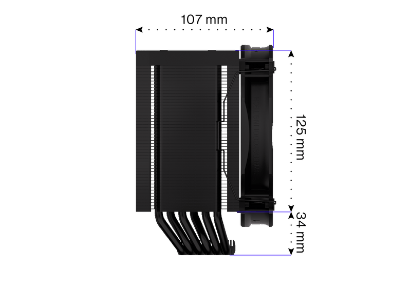 Endorfy Fortis 5 Black Processzorhűtő, 140mm (EY3A013)