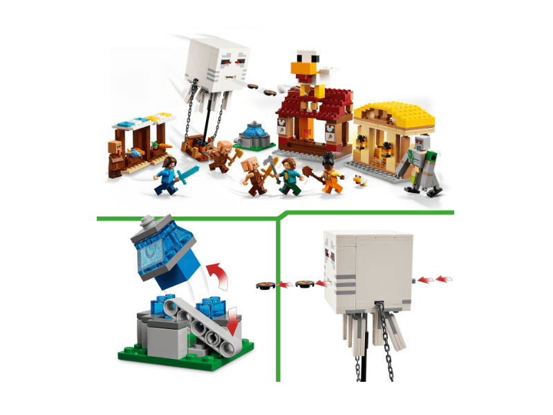 LEGO® Minecraft® Zračni brod duhova i napad na selo (21273)