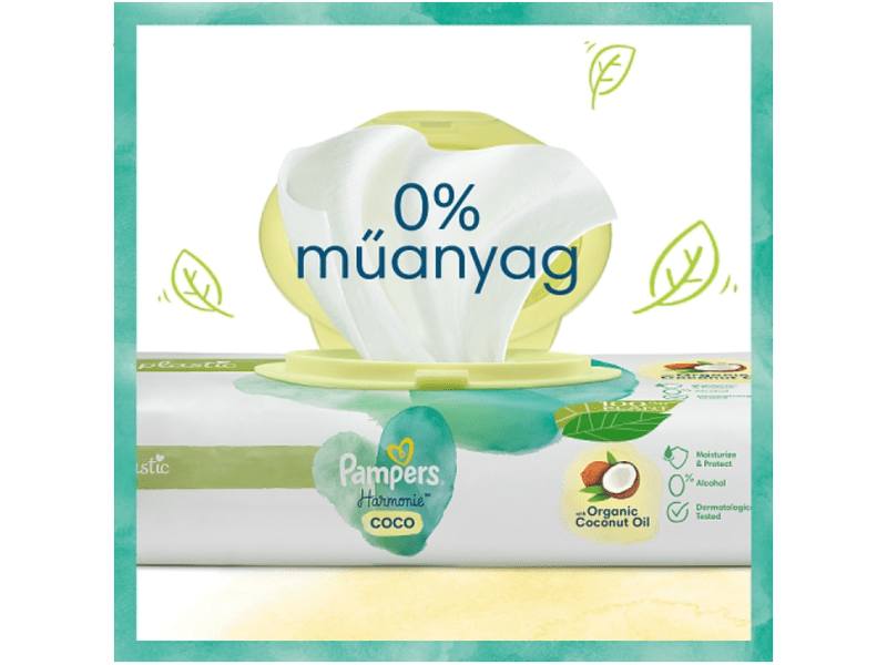Pampers Harmonie Coco Nedves Törlőkendő, 132 db