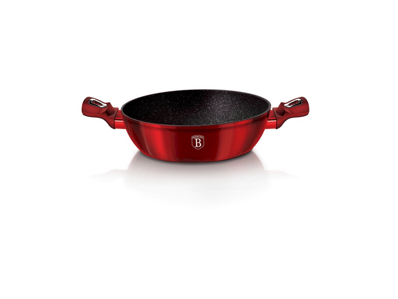 Berlinger BH/1263N Metallic Burgundy Alacsony lábas fedővel 28, cm