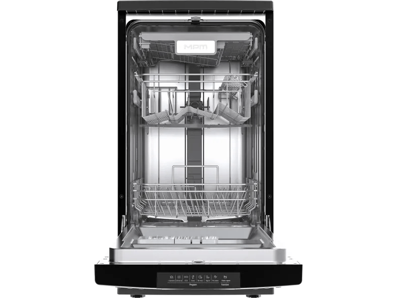 MPM MPM-45-ZMF-02 Szabadonálló mosogatógép, fekete