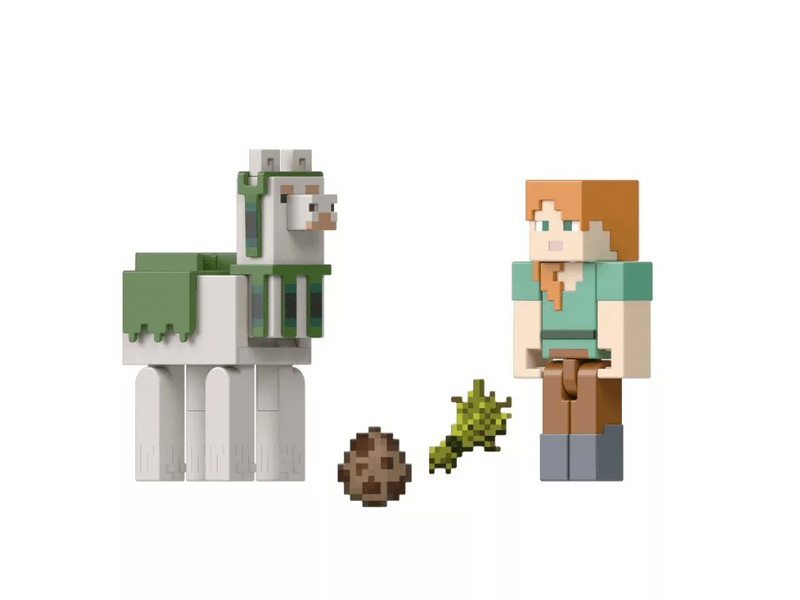 Minecraft Alex és láma figura szett