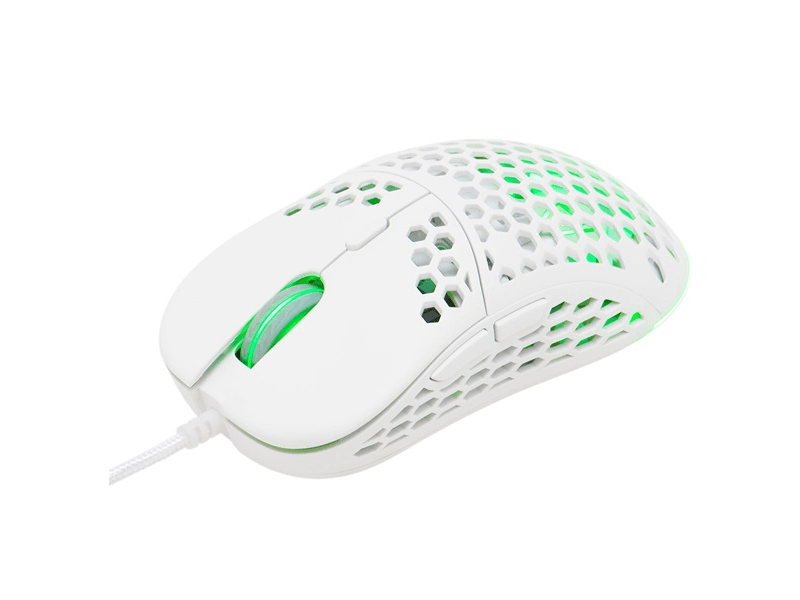 The G-Lab KULT-OXYGEN-W Gamer egér, fehér