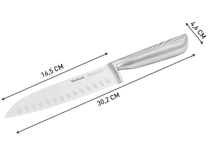 Tefal K2821124 Precision nemesacél santoku kés 16,5 cm