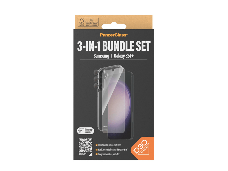 PanzerGlass® Samsung Galaxy S24+ 3-in-1 Pack