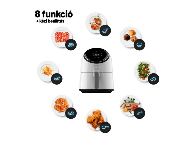 Lauben 2500WT Air Fryer friteza, bijela
