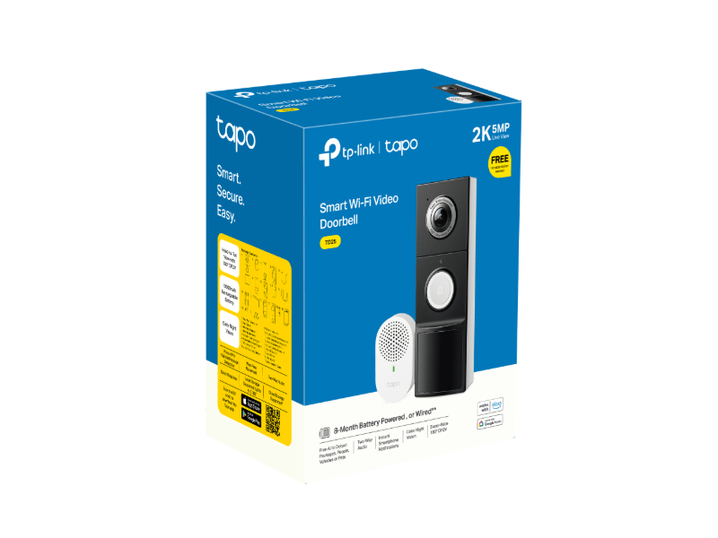 TP-Link Tapo D235 kamerás ajtócsengő