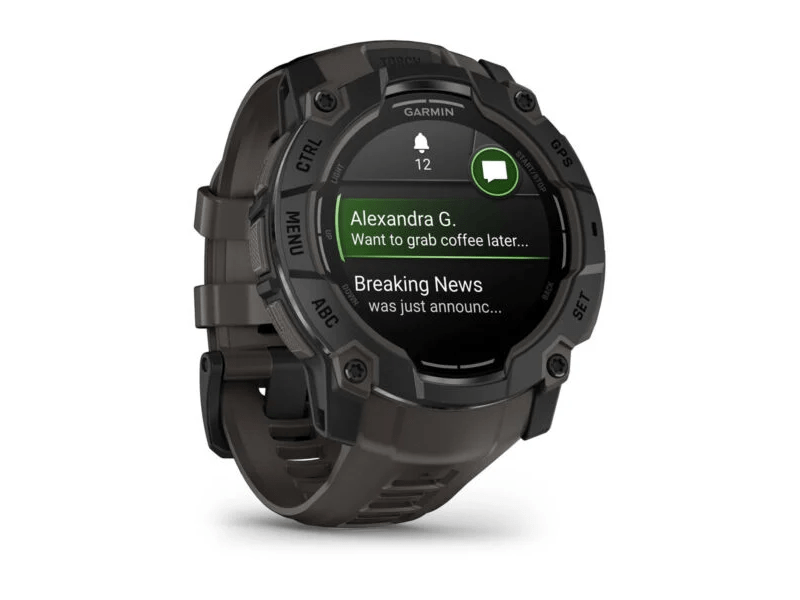 Garmin Instinct 3 AMOLED okosóra, 50mm, fekete (010-03020-00)