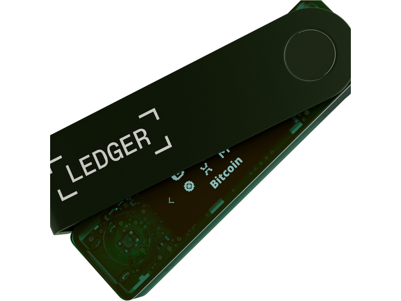 Ledger Nano X Crypto tárca, zöld